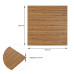 Самоклеюча декоративна 3D панель бамбук дерево 700x700x8.5мм (072) SW-00000097