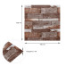 Самоклеющаяся декоративная 3D панель коричневое дерево