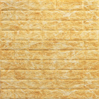 Самоклеющаяся 3D панель мрамор золотой 700x770x5мм (68) (SW-00000168)