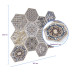 Декоративная ПВХ плитка на самоклейке соты 300х300х5мм, цена за 1 шт (SW-00000673)
