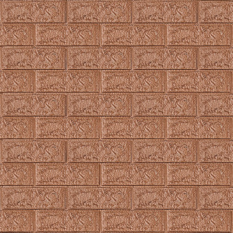 Самоклеющаяся 3D панель под коричневый кирпич 700x770x5мм (20-5) (SW-00000237)