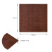 Самоклеюча декоративна 3D панель коричнева кладка 700х770х5мм (033) SW-00000239
