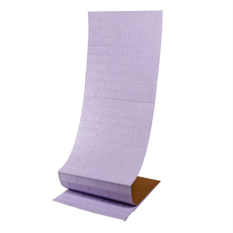 Самоклеющаяся 3D панель под светло-фиолетовый кирпич 19,6мх700х3мм SW-00001470