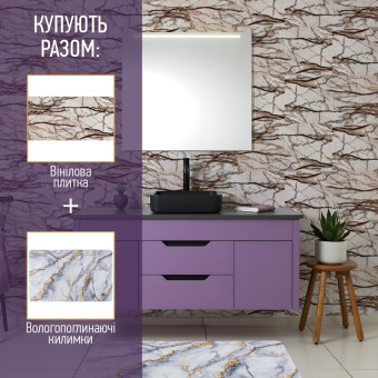 Влагопоглощающий коврик 38х58х3мм "Добро пожаловать" серый (D) SW-00001559