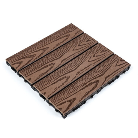 Композитна плитка ДПК 300х300х23мм Темний дуб (D) SW-00001707