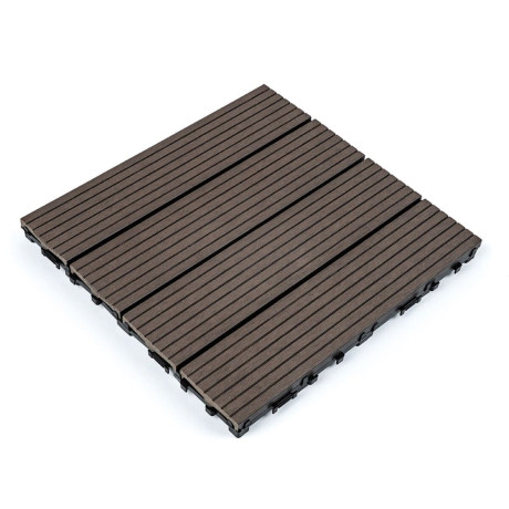 Композитная плитка ДПК 300х300х23мм Венге (D) SW-00001709