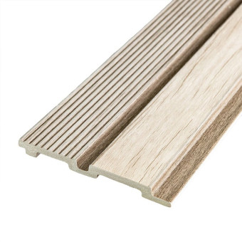 Рейка декоративная PS 2900х118х12мм Светлое дерево SW-00001750