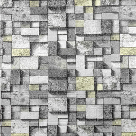 Панель стеновая 700х770х3мм Графитовый кубик SW-00001996