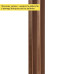 Рейка декоративная PS 2900х117х20мм Под коричневую кожу с бронзой SW-00002147-