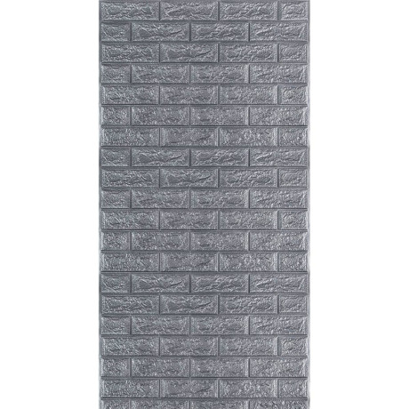 R017-2 Панель стінова в рулоні 3D 700х3080х2мм Сіра Цегла (D) SW-00002535