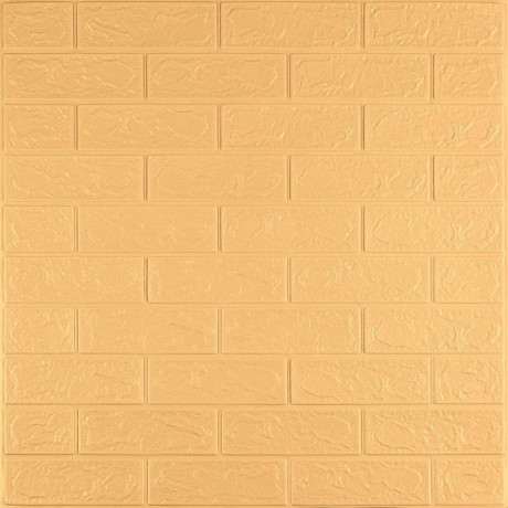 3D панель самоклеющаяся кирпич 700x770x3мм Желто - песочный (009-3) SW-00000229