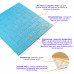 Самоклеюча декоративна 3D панель під блакитну цеглу 700х770х3мм (005-3) SW-00000232