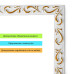 Молдинг 4950х20х7 мм Білий із золотом SW-00002678