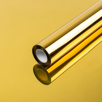 Дзеркальна сонцезахисна плівка для вікон Золото 600х10000х0,08мм SW-00002715