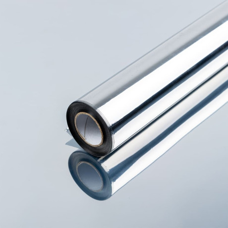 Дзеркальна сонцезахисна плівка для вікон Срібло 600х10000х0,08мм SW-00002719