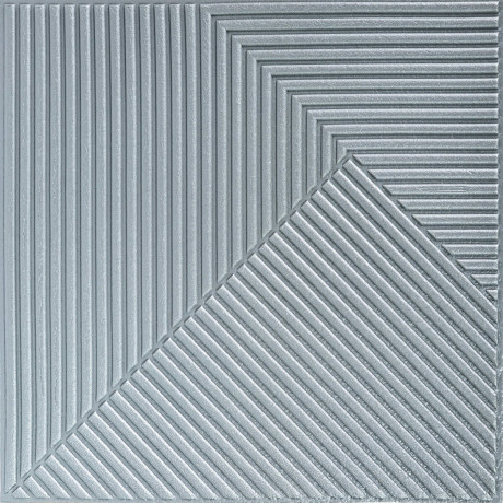 Самоклеюча декоративна 3D панель 500х500х5мм Бамбук Сірий SW-00002878