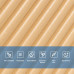 Самоклеюча декоративна 3D панель Бамбук Жовто-пісочний 500х500х5мм SW-00002879