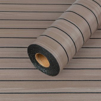 Покриття вінілове самоклеюче 3D рейки Дуб Мокко 600х2900х3мм SW-00002901