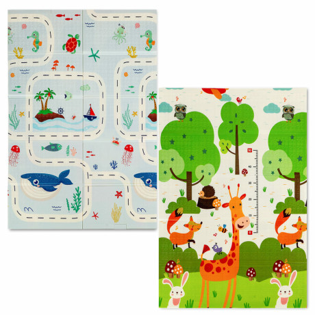 Дитячий складний термокилимок однотонний 117см х 177см х 8мм Океан-Зростомір (300) SW-00003030