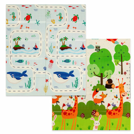 Дитячий складний термокилимок однотонний 147см х 177см х 8мм Океан-Зростомір (302) SW-00003032