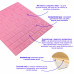 Самоклеющаяся декоративная 3D панель под розовый кирпич