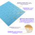 Самоклеюча декоративна 3D панель під блакитну цеглу 700х770х5мм (005-5) SW-00000297