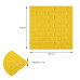 Декоративна 3D панель самоклейка під цеглу Жовтий 700х770х7мм (010-7) SW-00000049