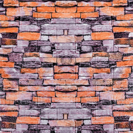 Самоклеющаяся декоративная 3D панель под кирпич песчаник