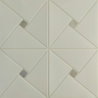 Самоклеюча декоративна настінно-стельова 3D панель дзеркало 700х700х6.5мм (172) SW-00000183