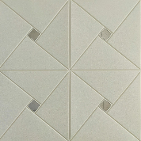 Самоклеящаяся декоративная 3D панель зеркало 700x700x6,5мм