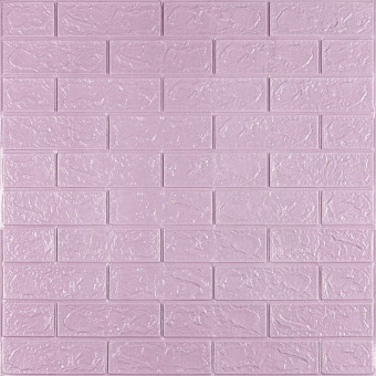 3D панель самоклеющаяся 700x770x3мм кирпич Светло-фиолетовый (015-3) SW-00000574 3D панель самоклеющаяся 700x770x3мм кирпич Светло-фиолетовый (015-3) SW-00000574