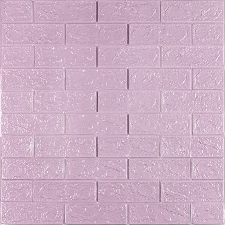 Самоклейка 3D панель під світло-фіолетові цеглу