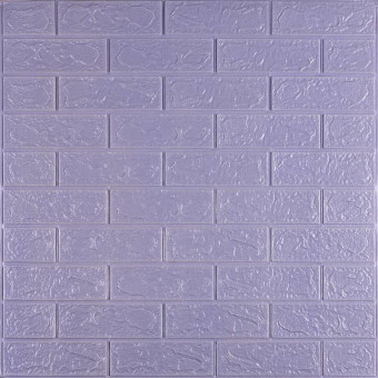 Самоклеющаяся 3D панель под светло-фиолетовый кирпич 700x770x3мм (15-3) (SW-00000574)