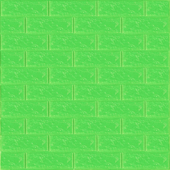 Самоклеющаяся 3D панель под зеленый кирпич 700x770x3мм (13-3) (SW-00000639)