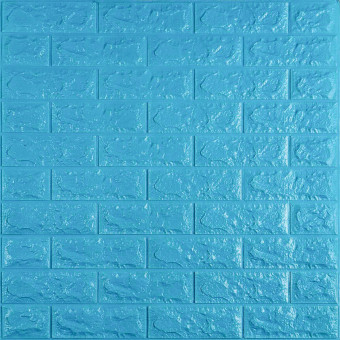 Самоклеющаяся 3D панель под голубой кирпич 700x770x7мм (5-7) (SW-00000658)