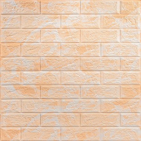 Декоративна 3D панель самоклейка 700х770х3мм Мармур жовтий (062-3) SW-00000694