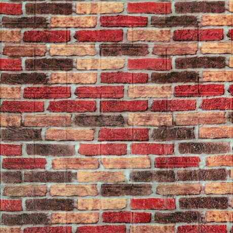 Самоклеющаяся декоративная 3D панель под беж-коричневый екатеринослав кирпич