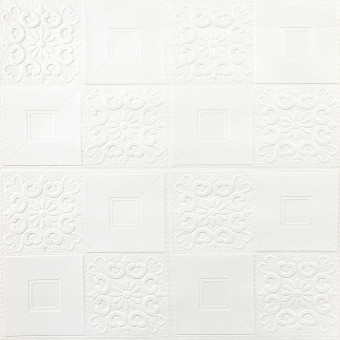 Самоклеюча декоративна настінно-стельова 3D панель фігури 700х700х3мм (114-3) SW-00000697