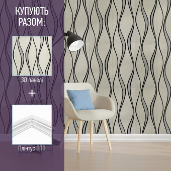 Гнучкий самоклеючий плінтус 2350х80х7мм Срібне дерево SW-00000756 Гнучкий самоклеючий плінтус 2350х80х7мм Срібне дерево SW-00000756