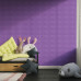 Самоклеющаяся декоративная 3D панель под кирпич пурпурный